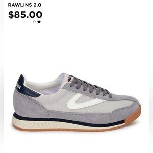 Tretorn Rawlins 2.0 leather and suede sporty athletic tennis shoe retro sneakers